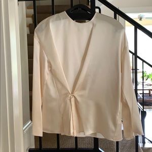NWT Vince Silk White Blouse